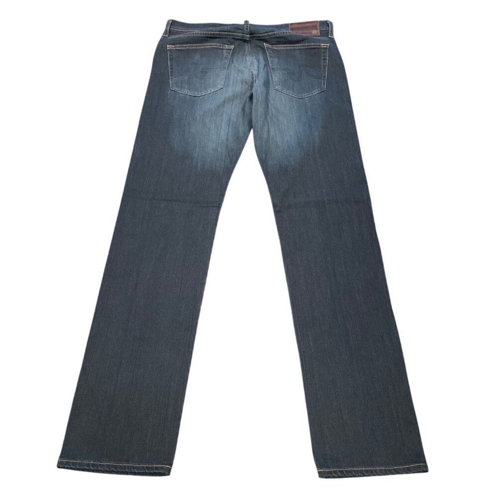 AG Adriano Goldschmied Mens 33x34 The Matchbox Slim Straight Jean Dark Blue Wash - Picture 4 of 10
